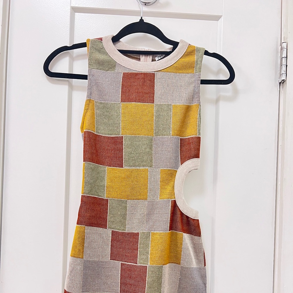 Zara Cut out dress multicolored